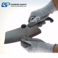 Anti Cut Level 5 HPPE Liner PU Coated Work Glove with EN388/4543C